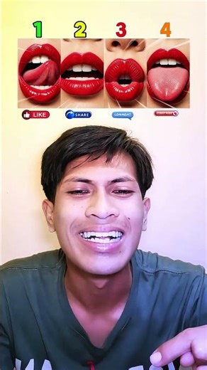 I can do this tongue challenge‼️You should try it❓😱#shorts #tongue #reelschallenge #viral #usa