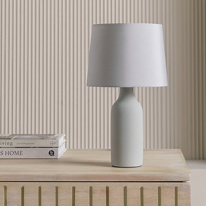 Buy Argos Home Rica Ceramic Table Lamp - Grey | Table lamps | Argos