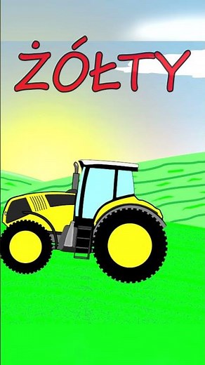 Kolorowe Traktorki 🚜 Nauka Kolorów Napisy Po Polsku 🚜