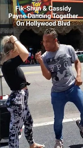 Fik-Shun & Cassidy Payne Dance Together On Hollywood Blvd #FikShun #Dance #Dancing #Hollywood