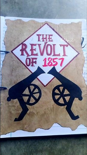 Revolt of 1857| History Project File #class12 #frontpage