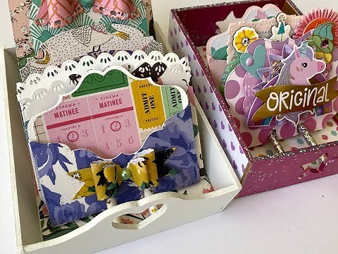 Memory Dex Card Tray Holder - DIY Dollar TREE Wooden tray