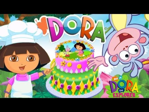 Dora the Explorer: Dora Cake Decoration 🎂 Nick Jr. Cooking Game