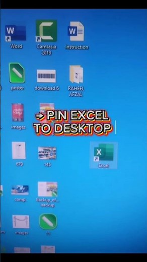 How to pin excel on the desktop in PC/#windows#excel#shorts#pctricks#pctips#windows11#windows10