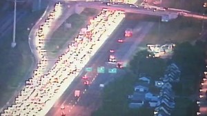 11K views · 85 reactions | Traffic is backed up for miles on I-480 eastbound after ODOT removed a sign that was damaged by a truck overnight. Two lanes now open. Drivers should expect delays. | News 5 Cleveland | Facebook