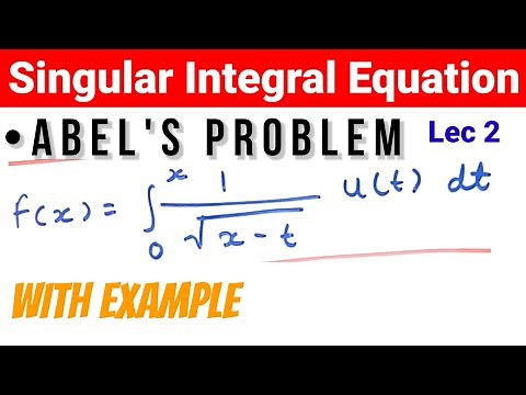 Abel's problem with solved example lec 2