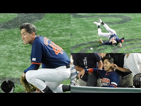 【北京五輪の悪夢】GG佐藤、お約束の落球エラーで強制交代 【サントリードリームマッチ2023】