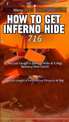 How To Catch Inferno Hide #roblox #fisch #robloxfisch