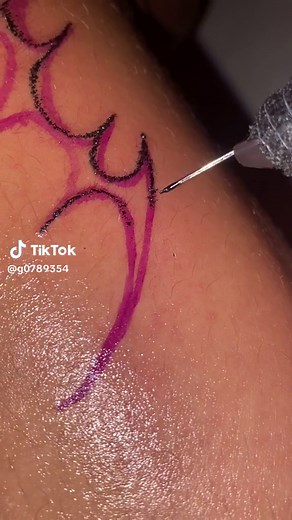 New stick and poke piece??? Will show the result tomorrow✨ #stickandpoke #fypシ゚viral