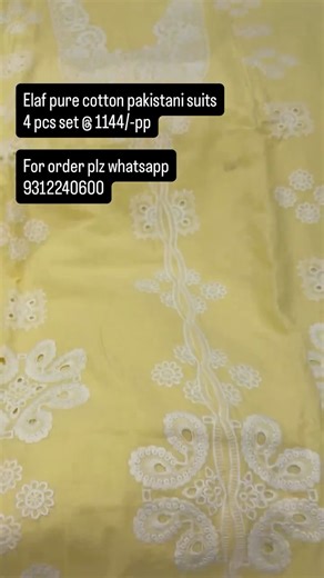 Lokesh Dhingra on Instagram: "🙏🙏Dear Sir/ Medam……. 😍 *NEW LUNCH * 😻 _BRAND NAME_ :- * *SHRADDHA DESIGNER* *ELAF VOL-03* *Top* :- PURE COTTON EMBROIDERED BORING WORK _*Dupatta*_ :-munga cheks with hevy embroidery with cotton print (1 dizen embroidery ) *Bottom*_ :- SEMI COTTON *4 pcs set* *Rs 1144/- pp* +5% GST For order plz WhatsApp 9312240600 9319156620 9311040600 for more designs plz visit our website Www.ladiessuitswholesale.com or Follow us on INSTAGRAM for latest designs and price Click