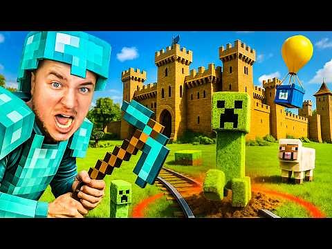 SURVIVING 100 DAYS In REAL LIFE MINECRAFT! (MINECRAFT MEGA MOVIE)