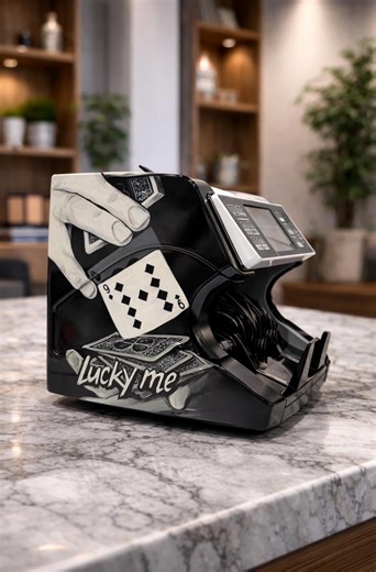 Luxury Money Counter Machine Art | Custom Cash Counter | Millionaire Desk Decor | Entrepreneur Office Decor | Business Owner Gift - Etsy