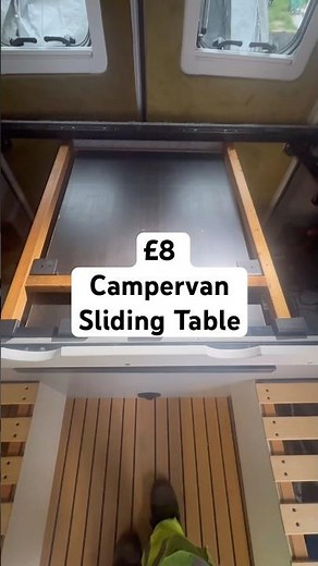 £8 Pull Out Campervan RV Sliding Table DiY