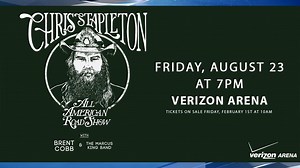 Chris Stapleton to perform at Verizon Arena