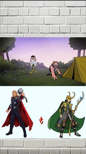#cartoon #animated #thor #loki #funny #fyp | Pixel.p45