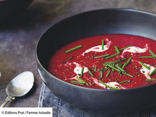 Soupe betterave-raifort facile : Découvrez toutes les recettes de Femme Actuelle