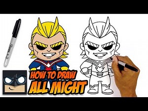 How to Draw My Hero Academia | All Might | Step-by-Step Tutorial