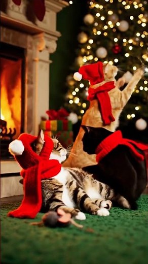 Merry Christmas to everyone on this earth! Fun Animation for Kids! #christmascat #animation #noel