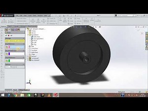 Solidworks video 26:- A simple robotic wheel
