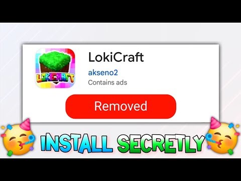 Lokicraft New UPDATE Removed From Play Store 😭❤️ || Play it Secretly || Lokicraft Helper