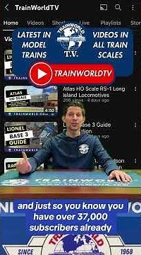 TrainWorldTV on YouTube - Get the latest on model trains!