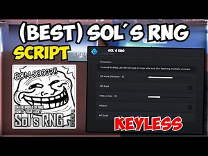 [OP] The BEST Sols RNG Script 🍏 | Auto Roll, 100X Luck, & More!