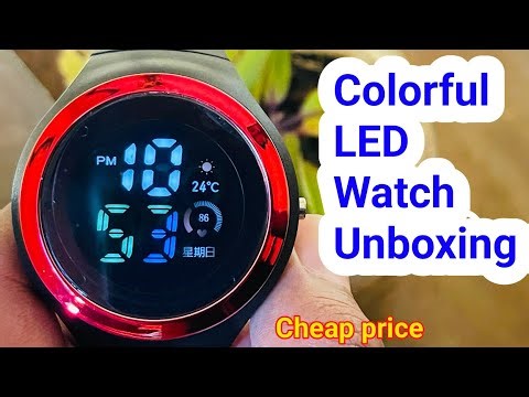 New Colorful LED Watch Unboxing | Best Cheap Price Watch