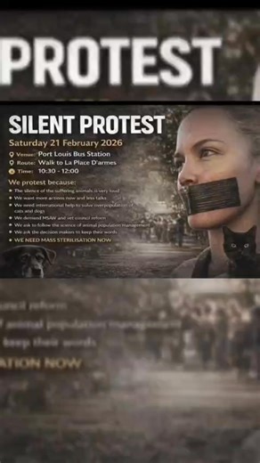 Mansa Daby from Monkey Massacre in Mauritius depicts for us a portrait of the animals welfare situation in Mauritius. Hear her out.. hear her out with your heart... #AseKoze #silentprotest🇲🇺 | Silent Protest For Animal Welfare