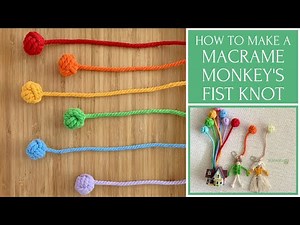 How To Make A Monkey’s Fist Knot | EASY Macrame Tutorial for Beginners