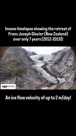 1.2M views · 452 reactions | A New Zealand glacier has retreated at...