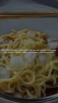 Why Cold Soba Outranks Hot Soba in Japan