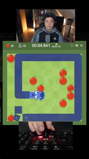25 Apples in 4.722 seconds (WORLD RECORD) Google Snake - 10 Apples, Small Map, Fast Statue Mode