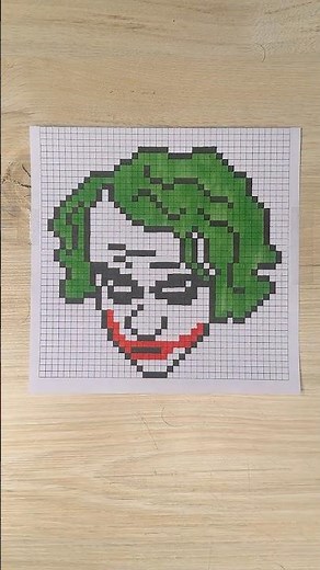 Drawing Joker: Pixel Art Stop Motion #pixelart #art