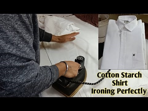 How To Press Starch Shirt, How To Iron Starch Shirt, Starch Clothes Ironing