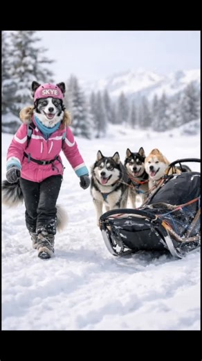 Embracing Winter Adventures: Skye's Sled Journey