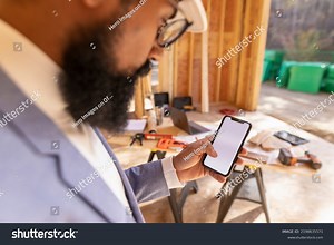 Male House Builder Looking Residential Real Stock Photo 2198635571 | Shutterstock
