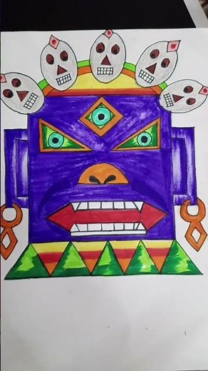 sikkim project (mahakaal mask ) geometrical shapes