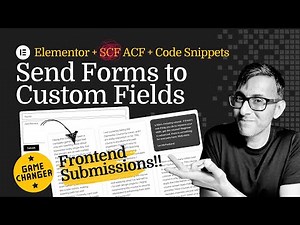 Send Form to Custom Fields! - Front End Submissions