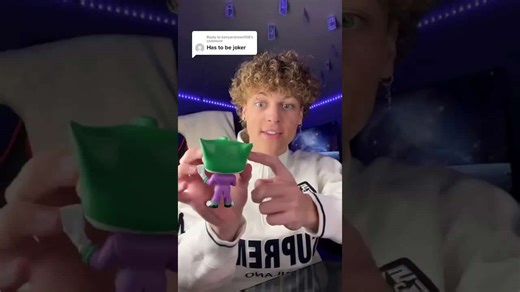 Cutting open Joker Funko Pop for stress ball brain?