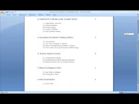 Business Case Template