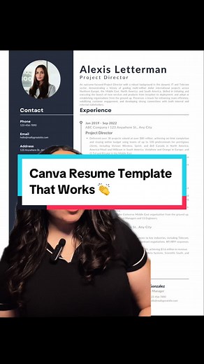 The free resume template on Canva that is perfect for applying to your dream job in 2024! ⭐️ #resumetips #creative #canva #creativeresumes #canvaresume #template