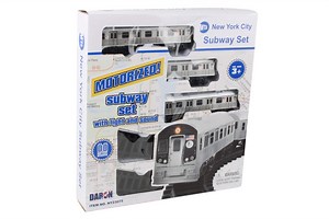 New York MTA New York City 3 Pc. Battery Operated Train Set with Track
