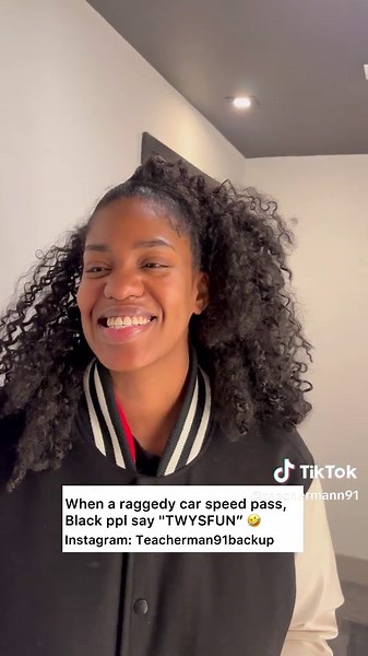 When a raggedy car speed pass, Black ppl say