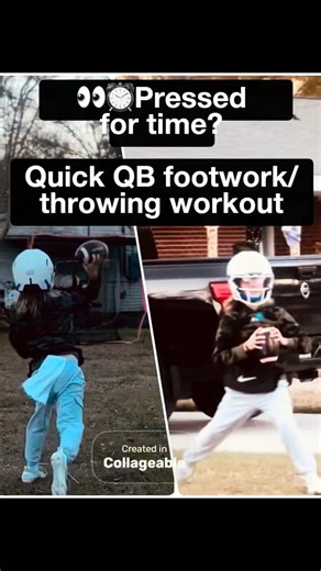 👀⏰ In a hurry?? 5-Minute QB Pocket Prep: Drop Footwork for Quick Releases
