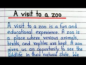 A visit to a zoo essay in English || Essay on A visit to a zoo