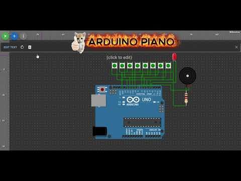 Belajar Rangkaian Elektronika 5 ( Arduino Mini Piano ) Menggunakan Simulator.