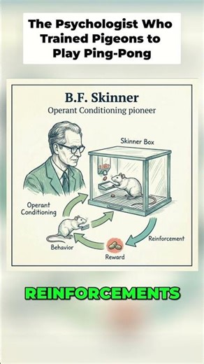B.F. Skinner & Operant Conditioning Explained in 25 Seconds | Psych 101 #psychology
