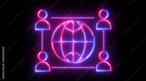 Abstract neon shine man icon animation . A man icon, often used in digital interfaces, graphic design, and signage, is a simplified representation of a human male figure.