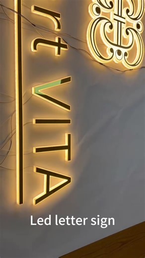 Custom Illuminated LED Business Sign for Outdoor Use Backlit Logo Letter with Light for Company Lighting