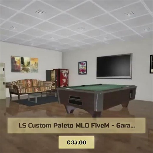 Ce garage, c'est le niveau supérieur ! 🚗💨 Découvrez le **LS Custom Paleto MLO FiveM** : un garage